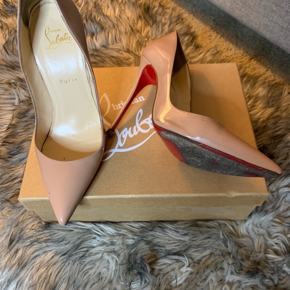 Christian Louboutin nude heels